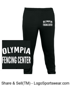OFC Black Sweat Pants Design Zoom